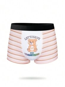 3 pièces/pack Boxers pour garçons avec imprimé numérique de motif de collation - Multicolore - Voir 4