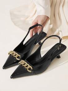 CUCCOO CHICEST Women's Simple Striped Low Heel Flats Spring Shoes Spring Break Easter Prom Heels