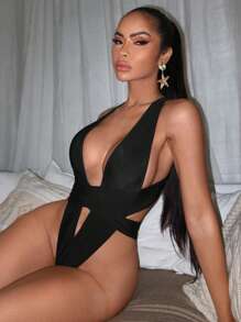 Swim SXY Swim Summer Beach Vacation Outfits Woman Sexy One-Piece Swimsuit