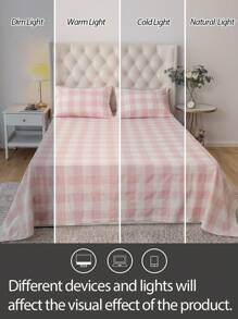 1 Stück 100% Baumwolle, garngefärbte gewaschene Baumwolle, Spannbetttuch