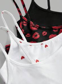 SHEIN EZwear Women Tank Tops & Camis Valentine's Day