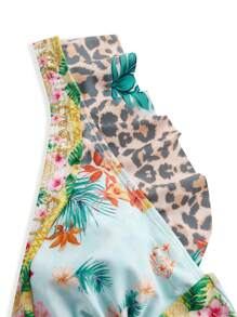 Swim Oasis Women's Minimalist Fashion Casual Swimwear Set, Suitable For Daily Wear For Summer Beach Vacation - Multicolor - View 4