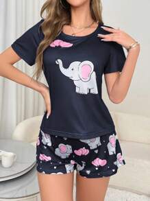 女士睡衣套装 - 彩色 - 查看 4