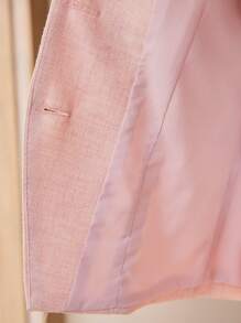 MOTF PREMIUM SINGLE BREASTED WAIST-CINCHED JACKET - Pink - View 17