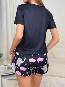 女士睡衣套装 - 彩色 - 查看 2