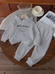 2 szt. młodzieżowych spodni sportowych do biegania i na co dzień, odpowiednich na jesień/zimę - Szary - Zobacz 2