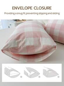 2/3件套亚麻被套组（1个被套，1/2个枕套），不含填充物，适用于卧室、客房 - 彩色 - 查看 5