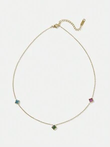 MOTF PREMIUM DÂY CHUYỀN ĐÁ CUBIC ZIRCONIA NHIỀU MÀU MÀU VÀNG - Nhiều màu - Xem 7