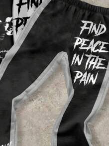 SHEIN Leap Crew Tween Boy Casual Loose Hoodie Top And Pants 2 Pieces Set - Multicolor - View 4