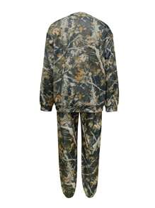 男士全印花休闲卫衣裤套装，简约时尚，适合日常穿着，秋季服装 - 彩色 - 查看 2