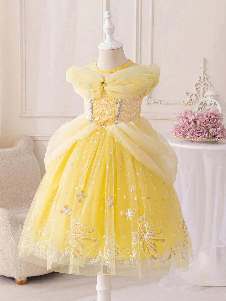 glamorique-kids-sapphire-sequin-tulle-princess-party-dress-for-young