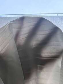 Manfinity Homme Men's Solid Color Button Front Long Sleeve Casual Shirt, Daily Wear - White - View 5