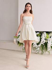 MOTF Soiréza JACQUARD TROMPETENROCK RÖHRENKLEID - Beige - Übersicht 6