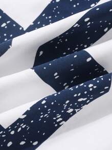 DAZY 女士字母印花圆领休闲宽松短袖 T 恤超大码 T 恤、图案 T 恤 - 白色 - 查看 7