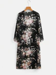 EMERY ROSE Women Floral Print Long-Length Casual Jacket