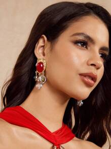 SHEIN SXY 简约时尚女士耳环、休闲及日常服饰