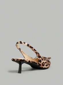 Ontre Pointed Toe Low Heel Fashionable Butterfly Decor Party/Work Dress Pumps For Women - Multicolor - View 3