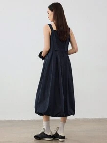 Dazy-Less Midi-Kleid im engen Bodycon-Stil mit V-Ausschnitt und taillierter Passform, für Business-Lässig, Sonntagskleid für Damen