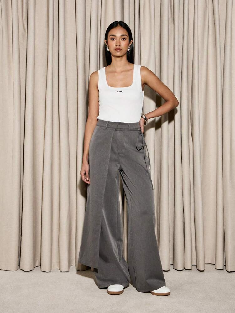 Tailored Wide Leg Office Pants
