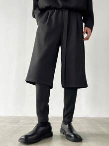 Manfinity EMRG 男士纯色宽松休闲裤带口袋