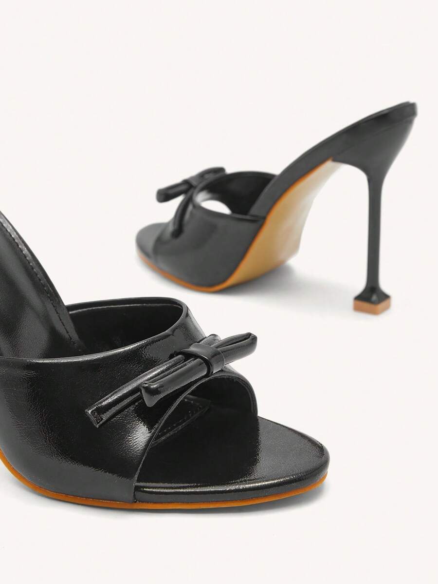 CUCCOO CHICEST Women's Silver Kitten Heel High Heel Sandals With Lace