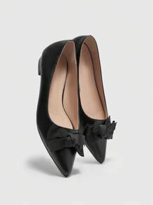 CUCCOO CHICEST Flat Casual Slip-On Shoes For Women, Simple & Fashionable For Daily Wear Spring Shoes Spring Break Easter - Black - View 6