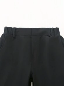 Conjunto de 2 piezas para niño pequeño - Chaleco con cuello en V y pantalones formales, elegante para fiesta de cumpleaños, ocasión formal, boda, bautizo, vuelta al cole, temporada deportiva, Halloween, Navidad, primavera/verano