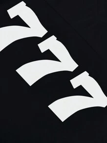 PAVTROS Manfinity Streetrush Men's Round Neck Short Sleeve Number Print Simple Casual T-Shirt Men Cropped Tees Graphic Tops Tops Cropped Men Men Cropped T Shirt T Shirts Graphic