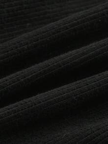 SHEIN MOD Women's 2 Packs Twist Front Ribbed Knit Strapless Tube Top Set, Black And White, Off The Shoulder Top Suitable For Going Out - Multicolor - View 8