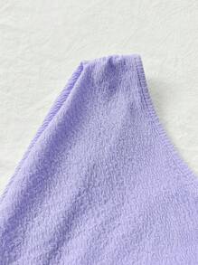 Soleia Blusa asimmetrica con spalla asimmetrica e orlo asimmetrico, adatta alle vacanze estive delle donne