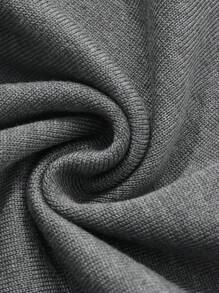 Dazy-Less 2pcs Set Loose Solid Knit Top And Skirt, Women Sweater Suit Business Casual Woman Work Clothes - Dark Grey - View 6