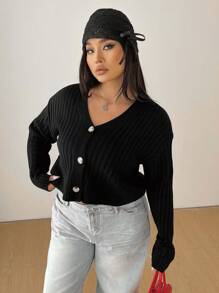 POPSWAY Cardigan en tricot de mode simple et décontracté pour femme, à porter au quotidien