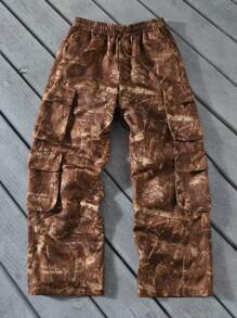Manfinity EMRG Men's Casual Camouflage Print Cargo Pants - Multicolor - View 3