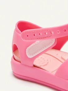 Cozy Pixies 1 Par de Sandálias Planas Macias para Praia, Versáteis e Elegantes, com Cristais Rosas, para Bebê, Primavera/Verão - Rosa chiclete - Visão 10