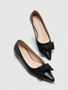 CUCCOO CHICEST Flat Casual Slip-On Shoes For Women, Simple & Fashionable For Daily Wear Spring Shoes Spring Break Easter - Black - View 2