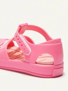 Cozy Pixies 1 Par de Sandálias Planas Macias para Praia, Versáteis e Elegantes, com Cristais Rosas, para Bebê, Primavera/Verão - Rosa chiclete - Visão 8