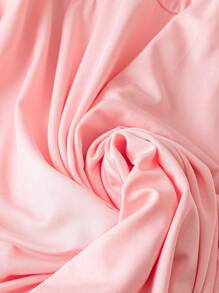 SHEIN LUNE Plus Size Women's Sexy Off Shoulder Rose 3D Flower Print Mini Dress, Pink, Sweet And Suitable For Dates, Casual Wear In Spring/Summer