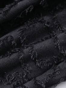 FRIFUL Đầm dài màu đen dáng rộng dành cho nữ, hở lưng, buộc dây, tay phồng, thanh lịch, thích hợp cho kỳ nghỉ hè, đầm maxi. - màu đen - Xem 7