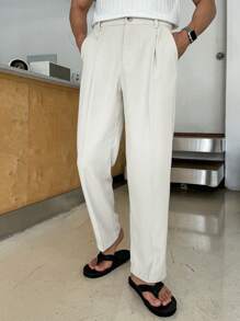 DAZY 男士休闲百搭白色西装裤，适合春季商务着装