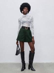 Maija Shorts de verano 2025 Nuevos para mujer con bolsillos laterales y diseño de bajo, apropiados para uso diario casual de negocios, elegante para vacaciones en la playa, ideal para invitada de boda, festival de música en el campo, brunch, aeropuerto, estilo retro de los 90 de Estocolmo, 4 de Julio
