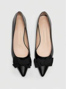 CUCCOO CHICEST Flat Casual Slip-On Shoes For Women, Simple & Fashionable For Daily Wear Spring Shoes Spring Break Easter - Black - View 1