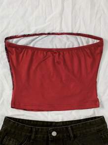 INAWLY 女式哥特式复古紧身休闲十字背心，带骷髅图案，适合夏季 - 彩色 - 查看 2