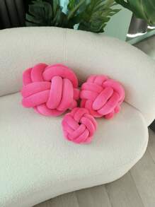 1 chiếc gối trang trí hình bát giác đa năng màu trơn cho ghế sofa, bàn cà phê, đầu giường phòng ngủ - Màu Hồng Tươi - Xem 2