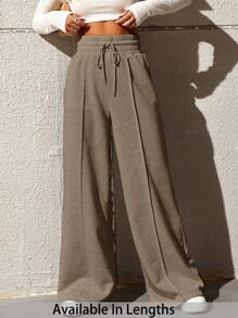 SHEIN Tall CURVE 大码女式时尚休闲宽松直筒裤