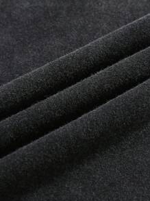 ROMWE MEN Street Life Camiseta de tirantes con estampado de flores y letras, desgastada y lavada a la nieve para hombre - Negro - Ver 6