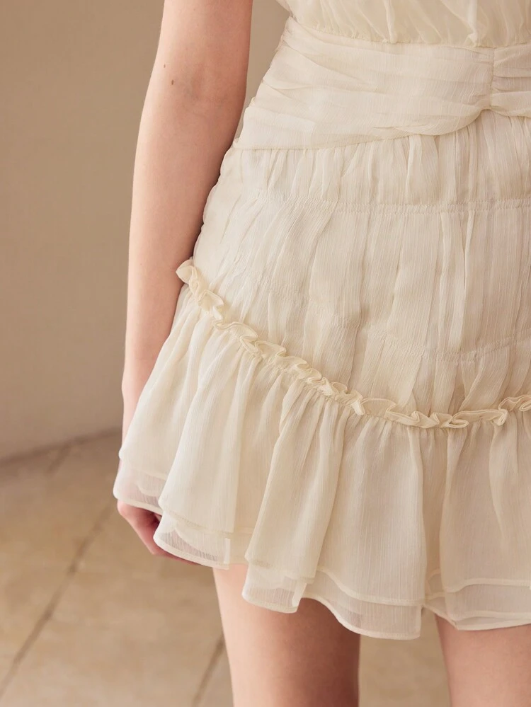 VESTIDO LIGERO SIN MANGAS CON FRUNCIDO
