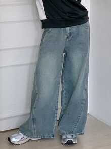 DAZY Tween Girl Tween Girl Fall Denim Jeans - Blue - View 1