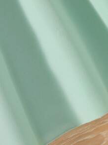 SHEIN 女童荷叶边泡泡袖公主风连衣裙，夏季时尚 - 綠色 - 查看 3