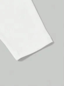 SHEIN EZwear 2pcs/Set Women's Black & White Knitted Bodycon Pants