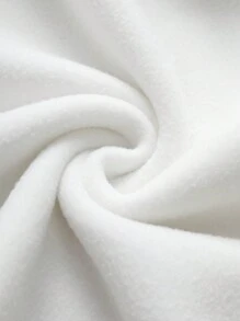 SHEIN LUNE 1 件女士休闲心形印花宽松连帽衫，情人节礼物 - 白色 - 查看 6